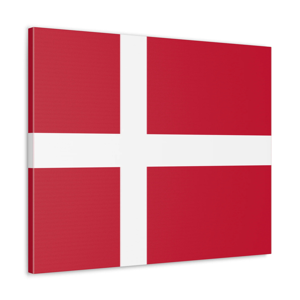 Denmark Country Flag Canvas Vibrant Wall Art Unframed Home Decor